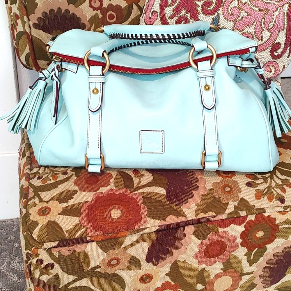 Dooney & Bourke Large Satchel Aqua
